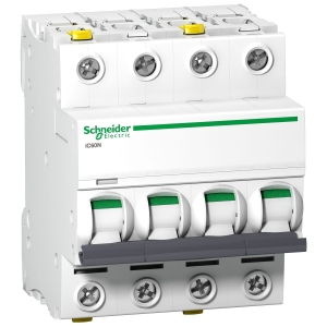 A9F03406 Wyłącznik nadprądowy Acti9 iC60N-B6-4 B 6A 4-biegunowy Schneider Electric